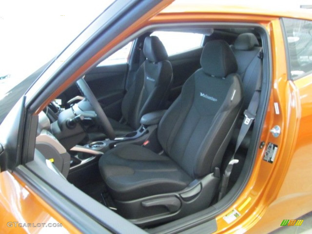 Black Interior 2012 Hyundai Veloster Standard Veloster Model Photo #63089994