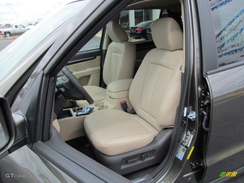 Beige Interior 2012 Hyundai Santa Fe Limited V6 AWD Photo #63090171