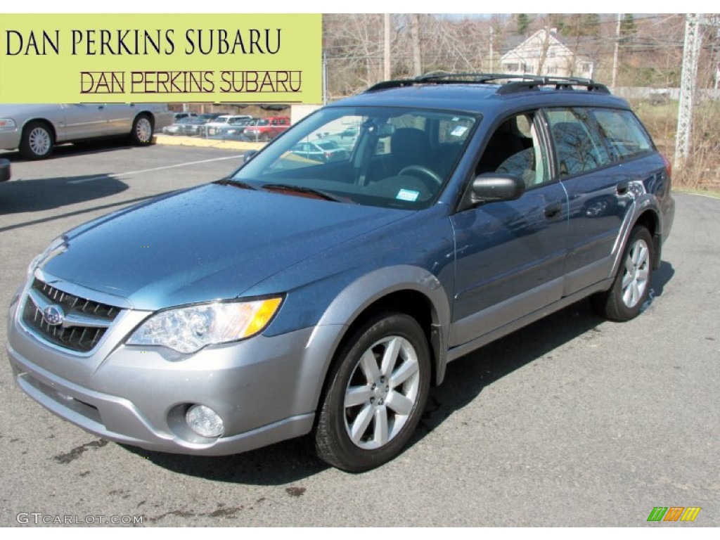 2009 Outback 2.5i Special Edition Wagon - Newport Blue Pearl / Off Black photo #1