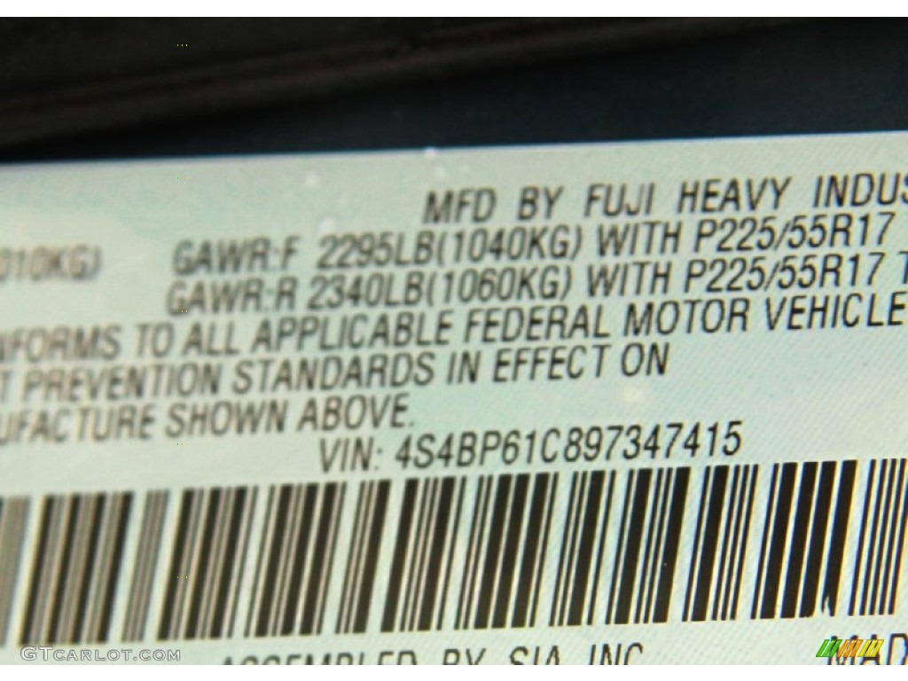 2009 Outback 2.5i Special Edition Wagon - Newport Blue Pearl / Off Black photo #26