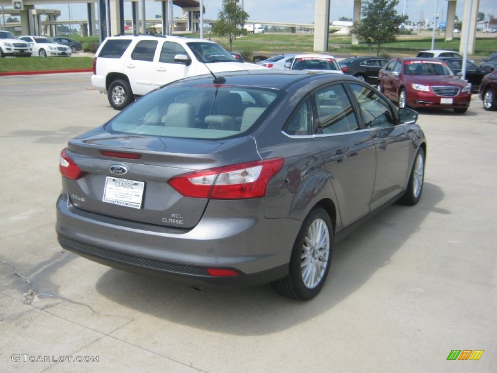 2012 Focus SEL Sedan - Sterling Grey Metallic / Stone photo #5