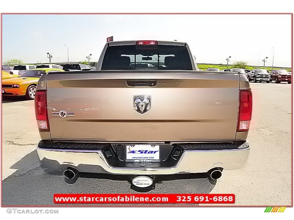 2010 Ram 1500 Lone Star Quad Cab - Austin Tan Pearl / Light Pebble Beige/Bark Brown photo #5