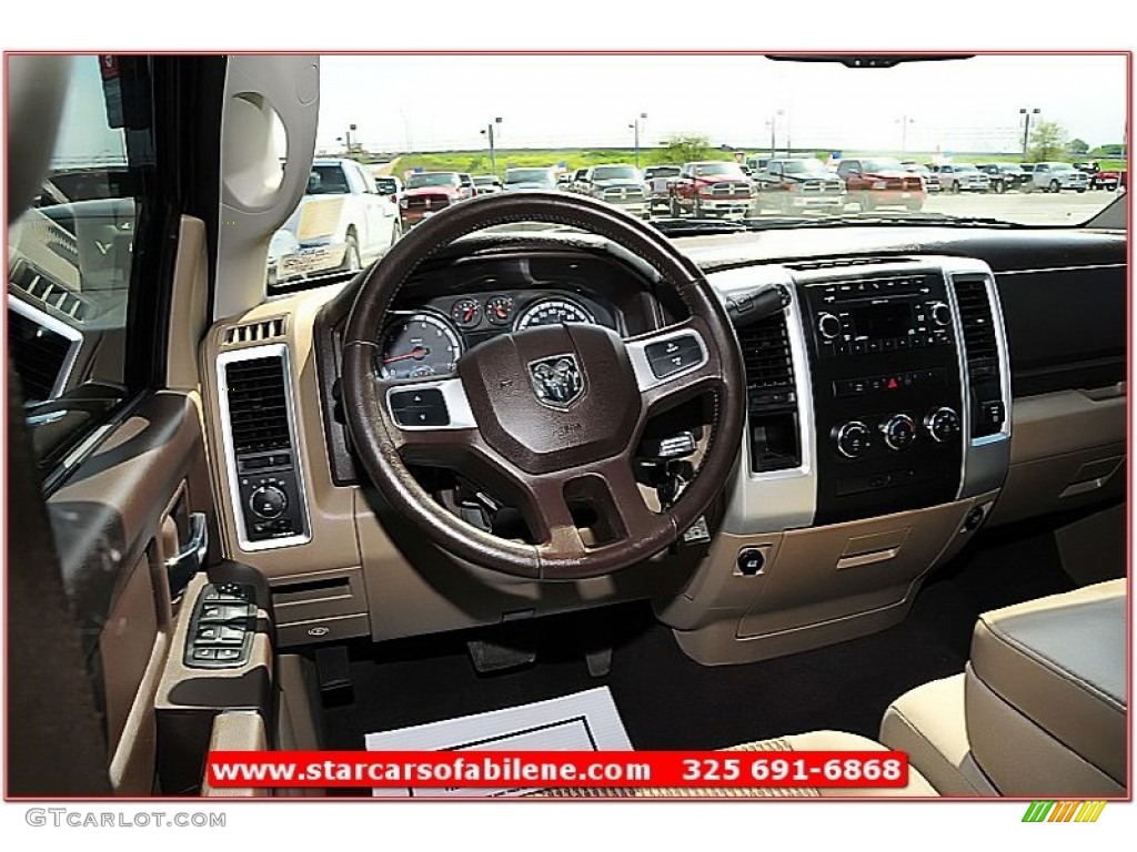 2010 Ram 1500 Lone Star Quad Cab - Austin Tan Pearl / Light Pebble Beige/Bark Brown photo #29