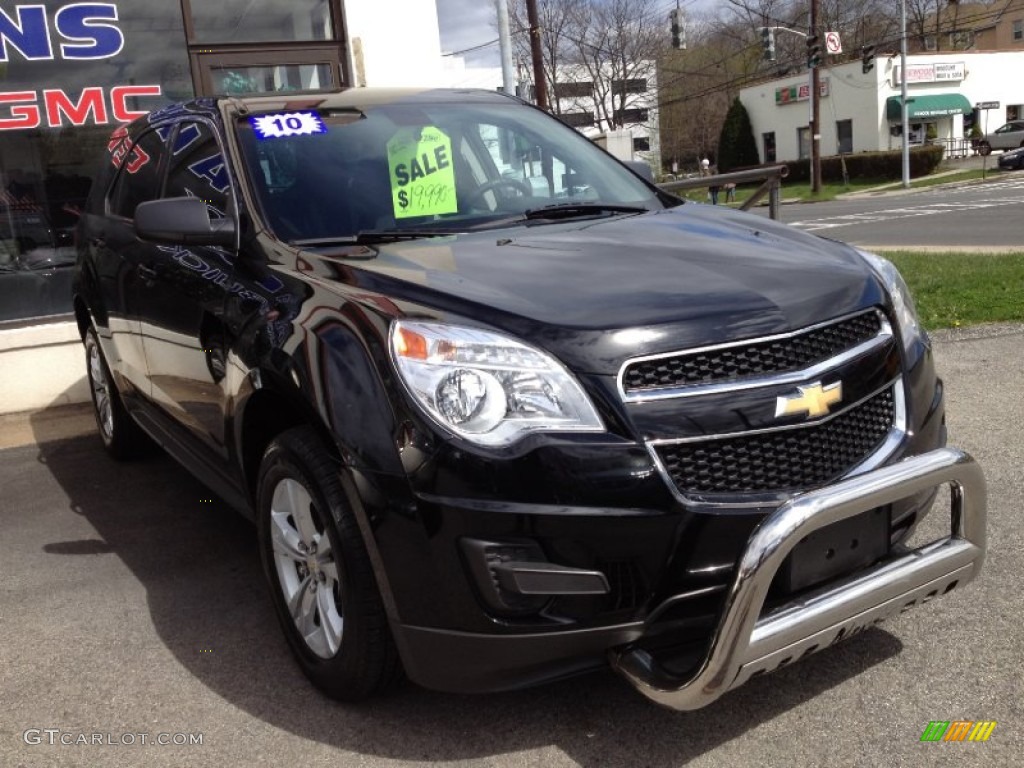 2010 Equinox LS AWD - Black / Jet Black/Light Titanium photo #3