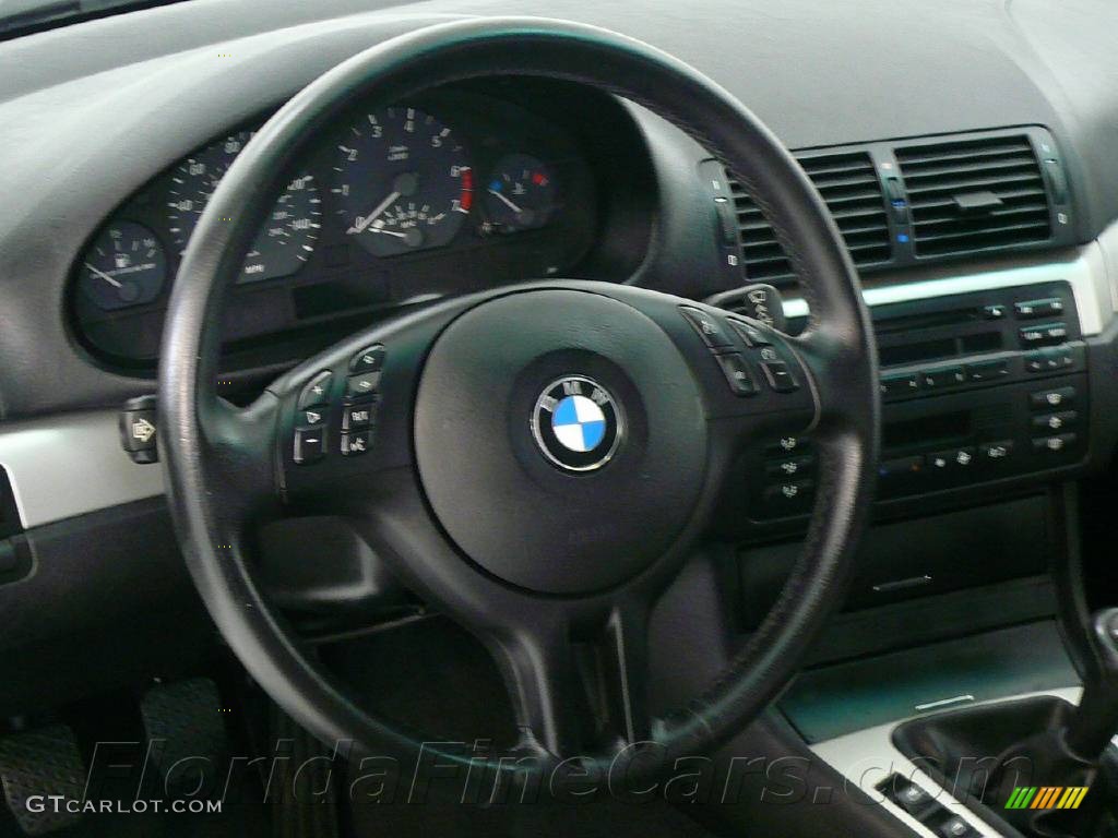 2003 3 Series 325i Coupe - Jet Black / Black photo #15