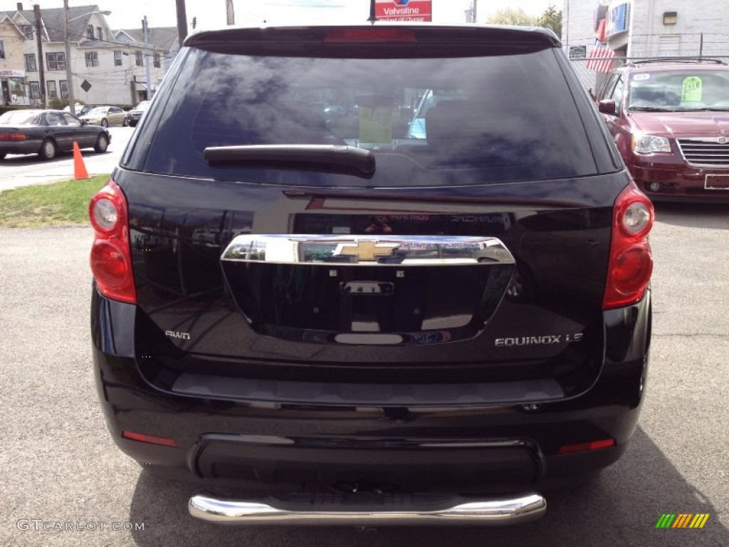 2010 Equinox LS AWD - Black / Jet Black/Light Titanium photo #7