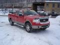 2006 Bright Red Ford F150 Lariat SuperCab 4x4  photo #25