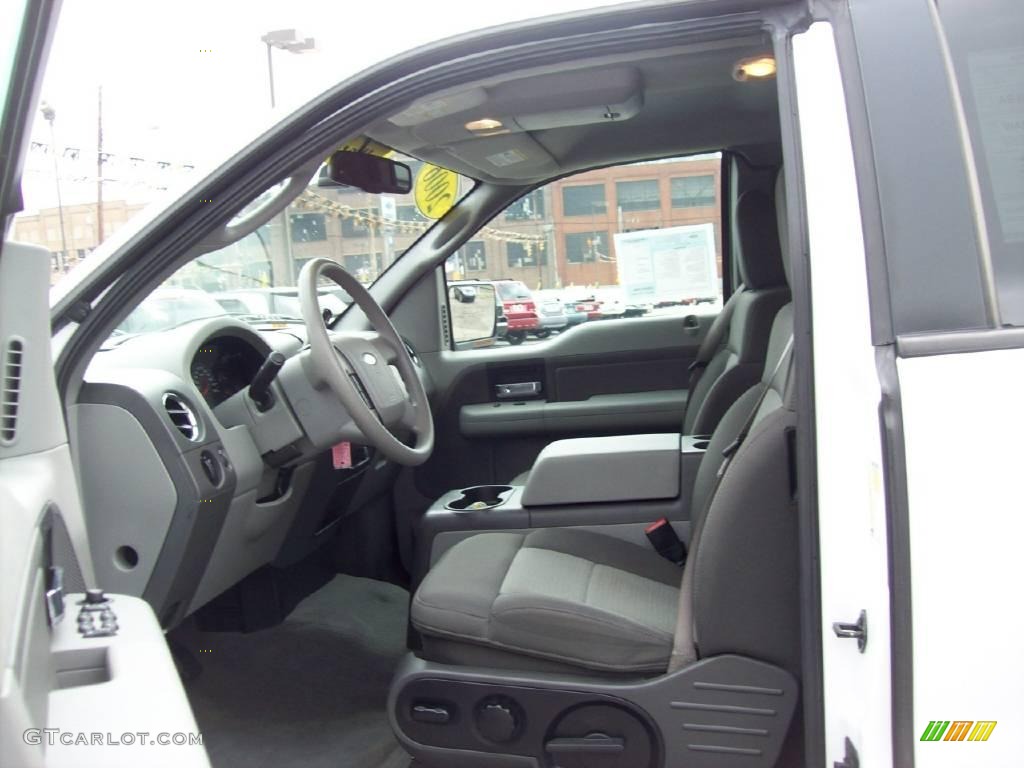 2006 F150 XLT SuperCab 4x4 - Oxford White / Medium/Dark Flint photo #9