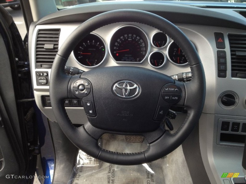 2008 Toyota Sequoia Limited 4WD Graphite Steering Wheel Photo #63092738