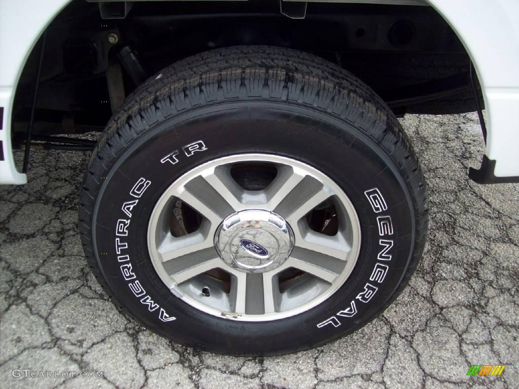 2006 F150 XLT SuperCab 4x4 - Oxford White / Medium/Dark Flint photo #21