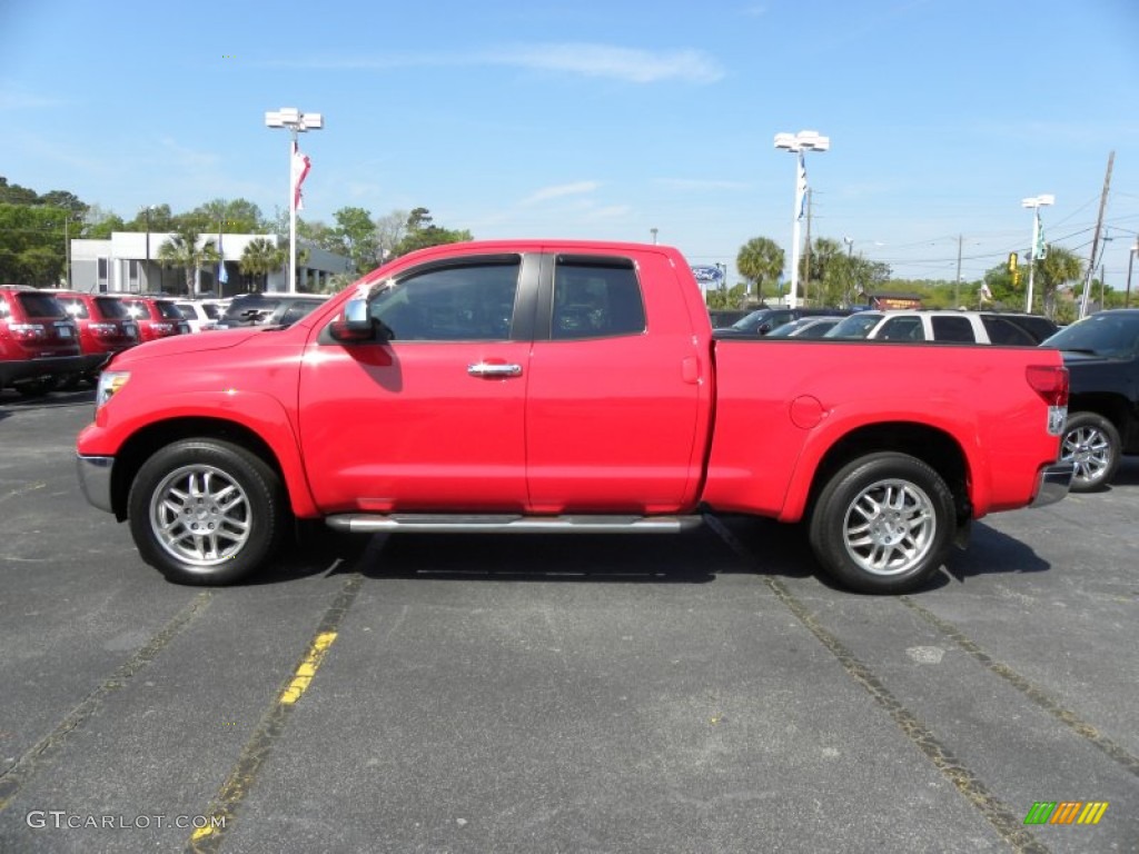 2010 Tundra X-SP Double Cab - Radiant Red / Sand Beige photo #2
