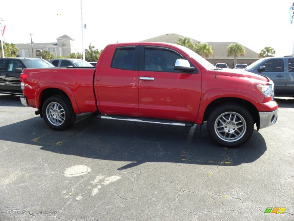 2010 Tundra X-SP Double Cab - Radiant Red / Sand Beige photo #8