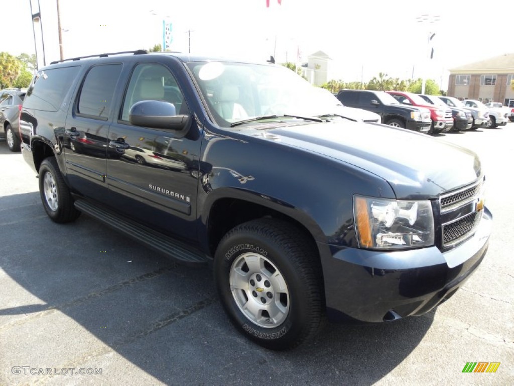 2007 Suburban 1500 LT 4x4 - Dark Blue Metallic / Light Titanium/Dark Titanium photo #1