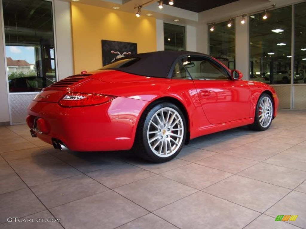 2009 911 Carrera S Cabriolet - Guards Red / Natural Brown photo #10