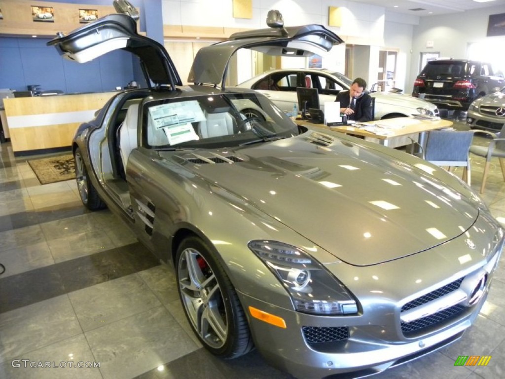 AMG Imola Grey Metallic 2012 Mercedes-Benz SLS AMG Exterior Photo #63095705