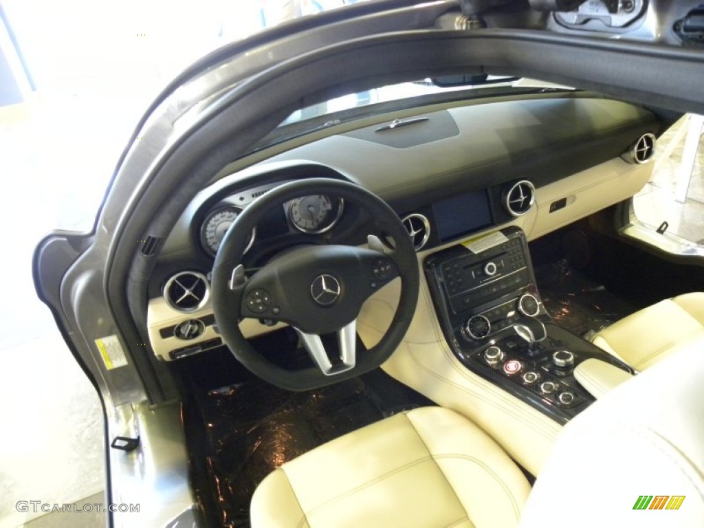 2012 Mercedes-Benz SLS AMG designo Porcelain Dashboard Photo #63095711