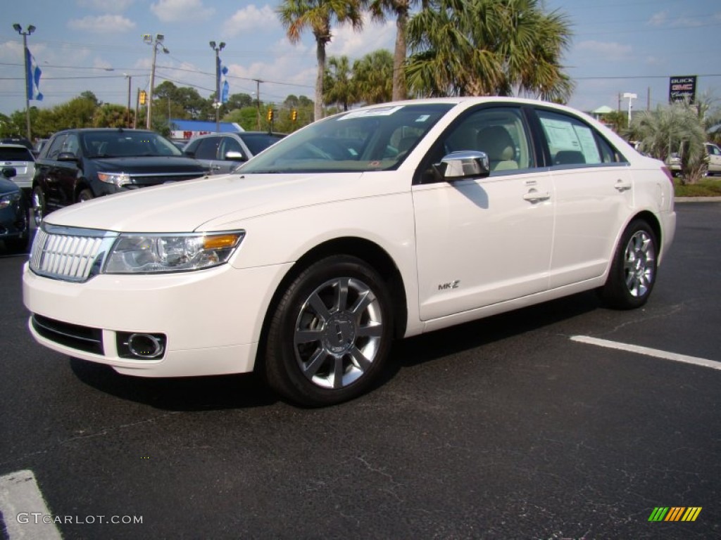 White Platinum Tri-Coat 2009 Lincoln MKZ Sedan Exterior Photo #63097556
