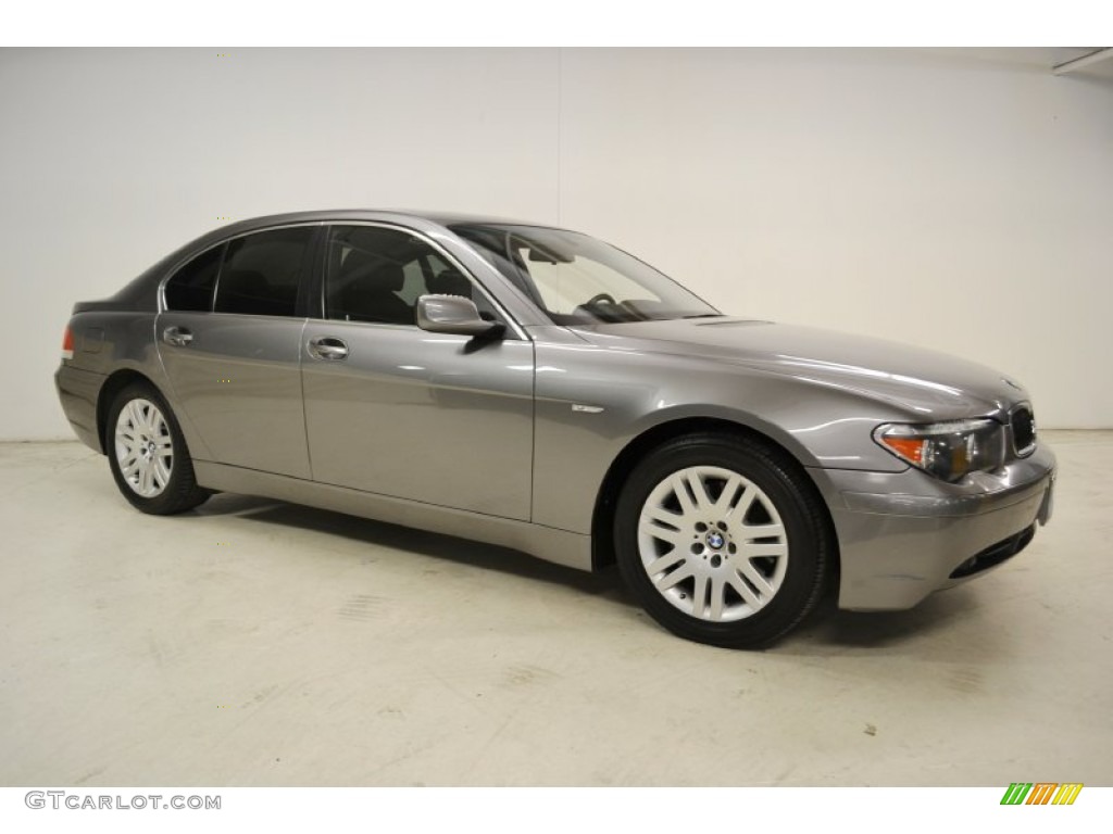 2002 7 Series 745i Sedan - Titanium Grey Metallic / Black photo #2