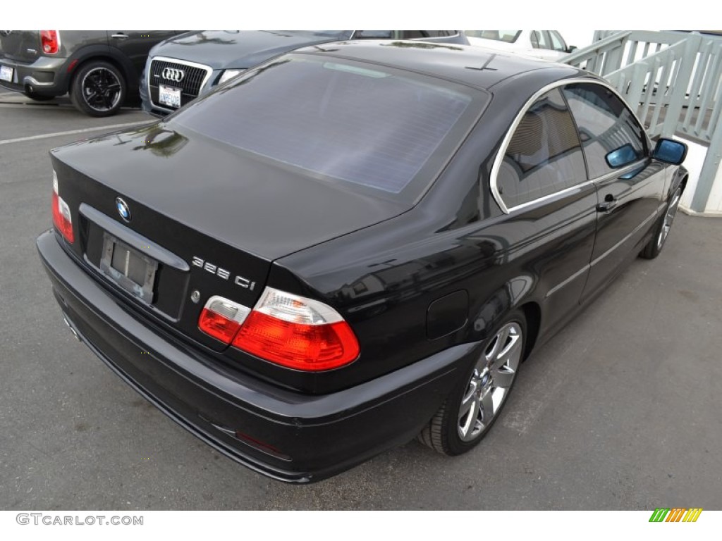 2003 3 Series 325i Coupe - Jet Black / Black photo #3