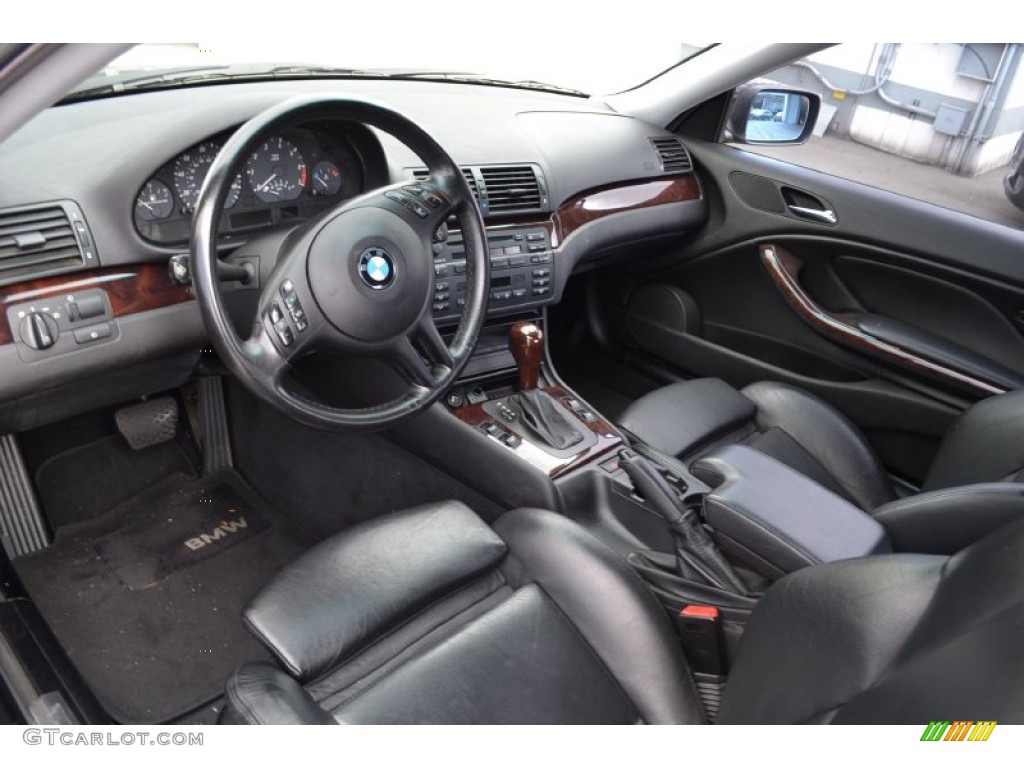 Black Interior 2003 BMW 3 Series 325i Coupe Photo #63098336