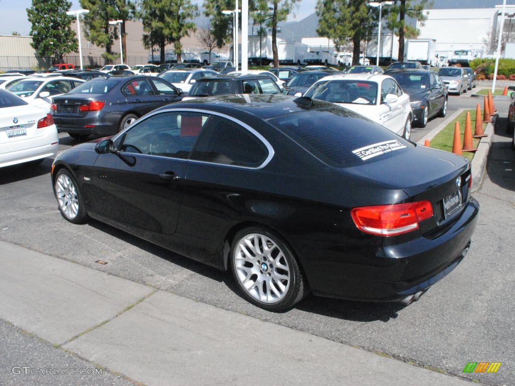 2008 3 Series 328i Coupe - Black Sapphire Metallic / Black photo #11