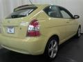 2008 Mellow Yellow Hyundai Accent SE Coupe  photo #16
