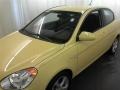 2008 Mellow Yellow Hyundai Accent SE Coupe  photo #21