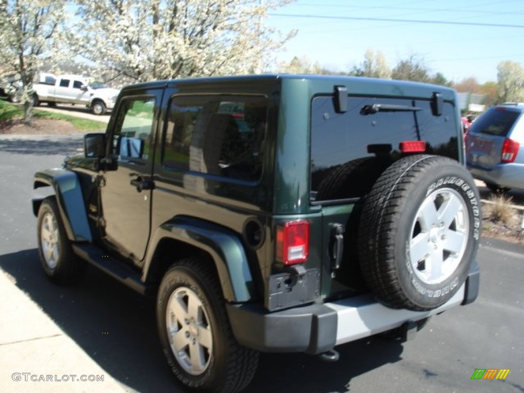 2011 Wrangler Sahara 4x4 - Natural Green Pearl / Black/Dark Saddle photo #6