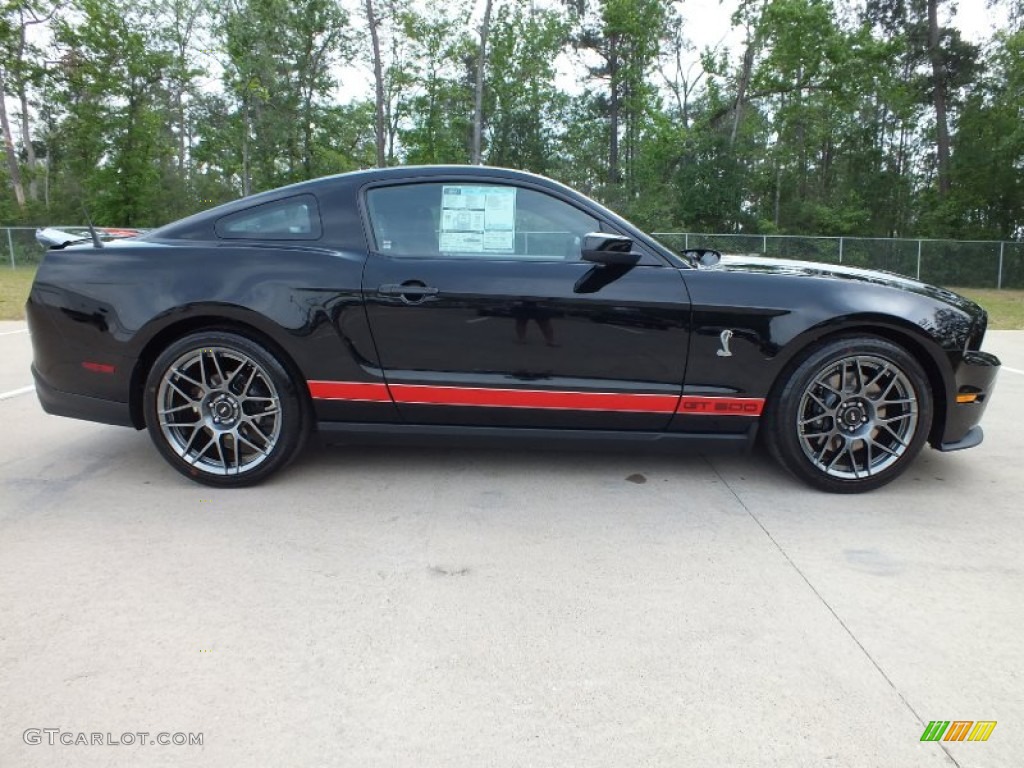 Black 2012 Ford Mustang Shelby GT500 SVT Performance Package Coupe Exterior Photo #63103868