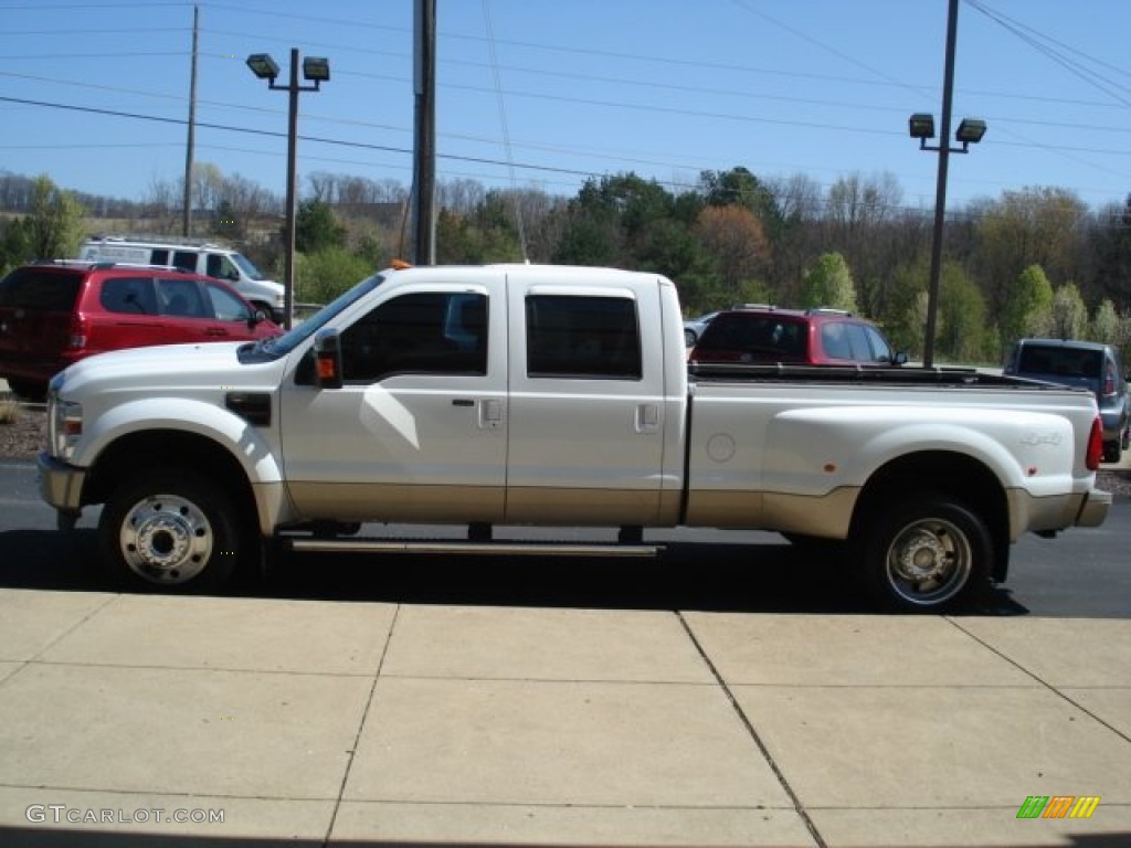 2009 F450 Super Duty King Ranch Crew Cab 4x4 Dually - Oxford White / Chaparral Leather photo #5