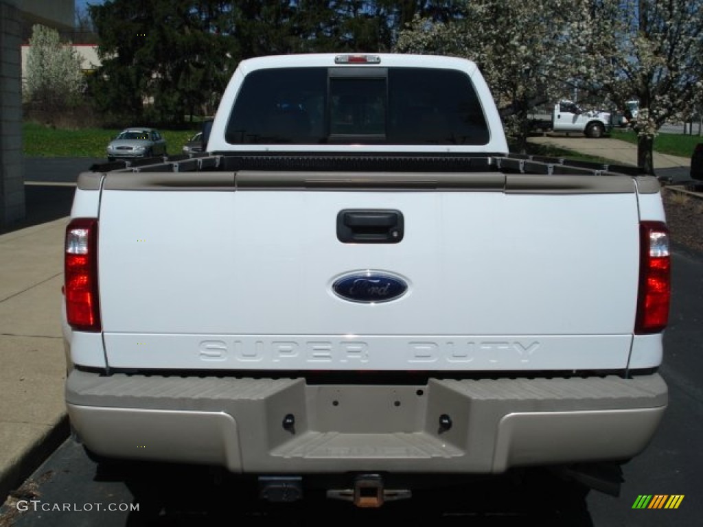 2009 F450 Super Duty King Ranch Crew Cab 4x4 Dually - Oxford White / Chaparral Leather photo #7