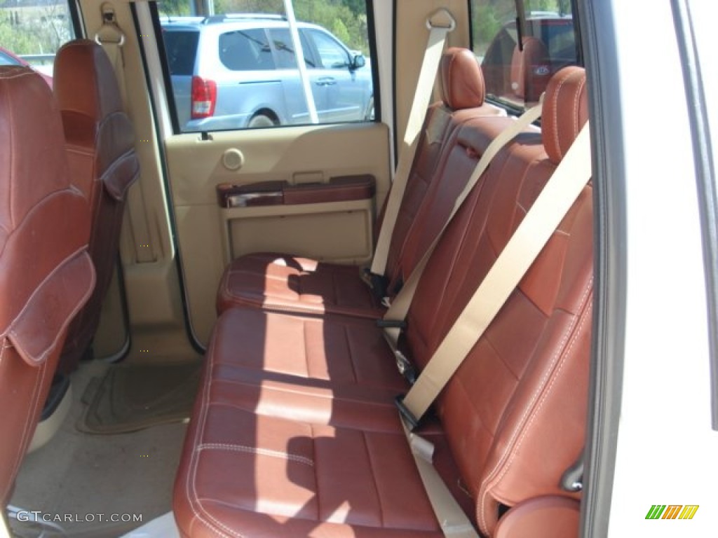 2009 F450 Super Duty King Ranch Crew Cab 4x4 Dually - Oxford White / Chaparral Leather photo #16
