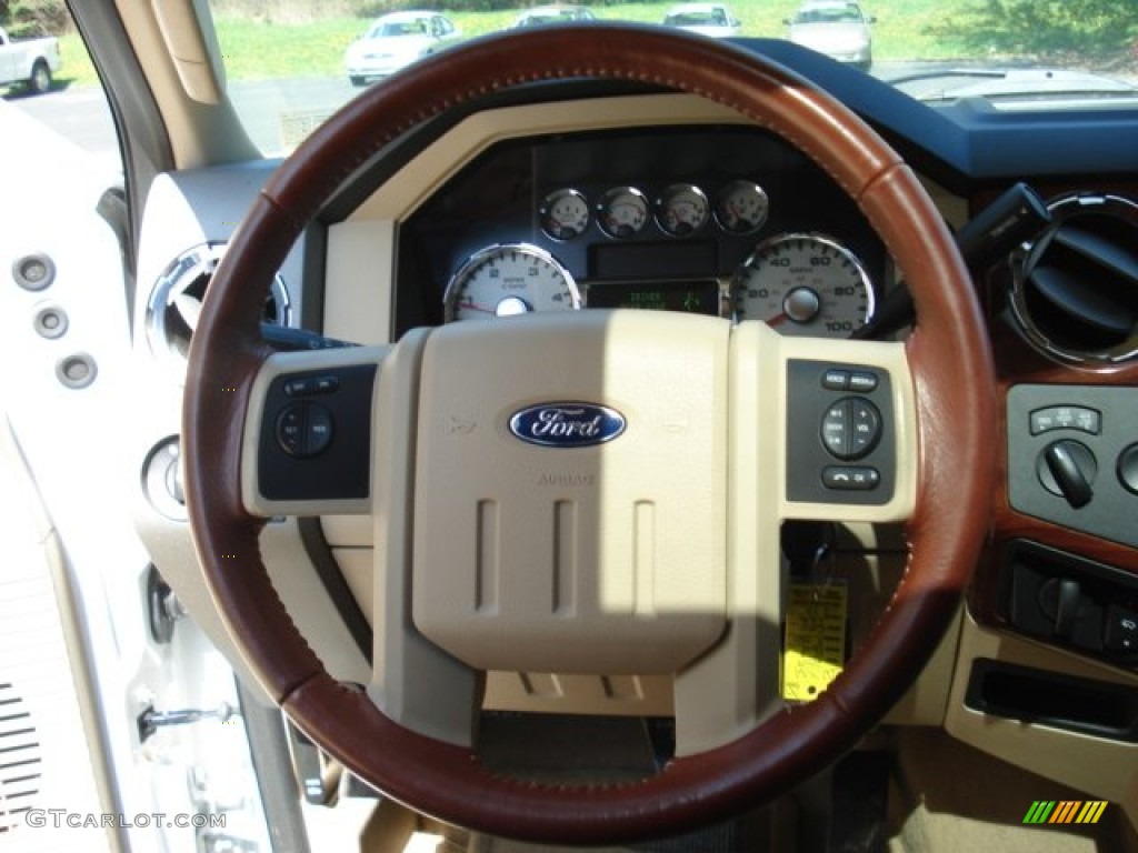 2009 F450 Super Duty King Ranch Crew Cab 4x4 Dually - Oxford White / Chaparral Leather photo #23