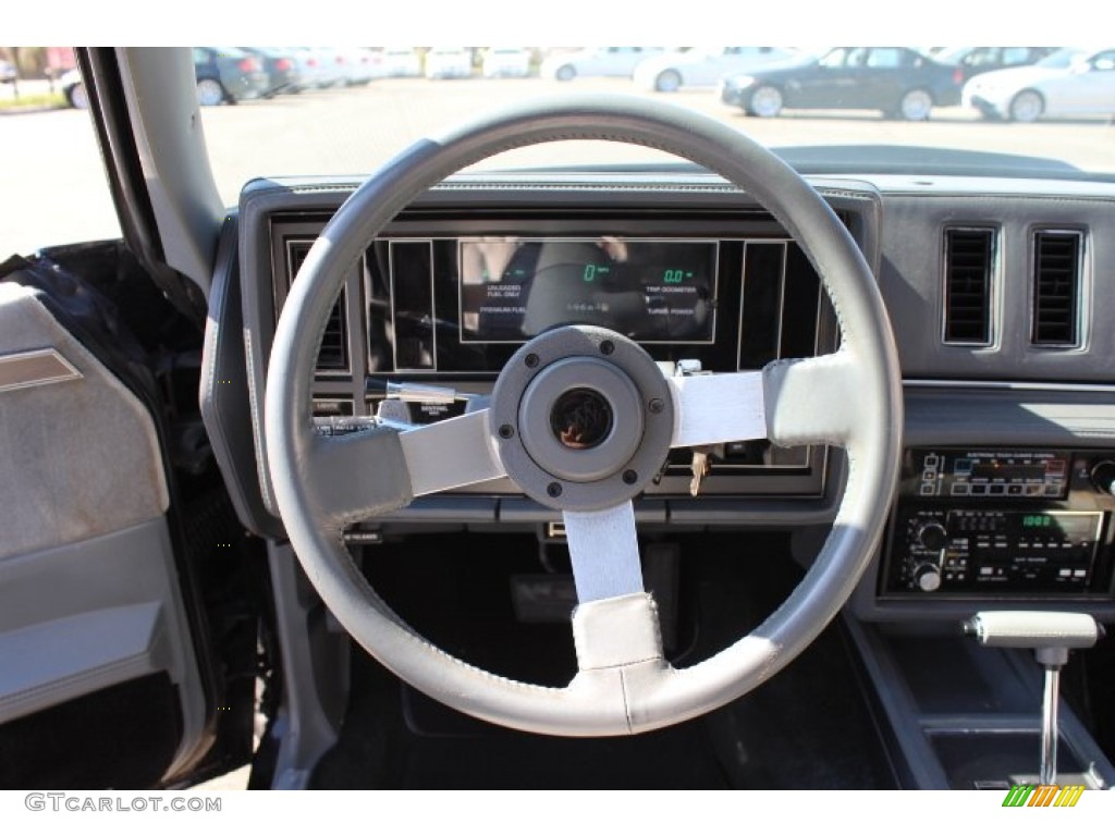 1986 Buick Regal T-Type Grand National Grey Steering Wheel Photo #63105386