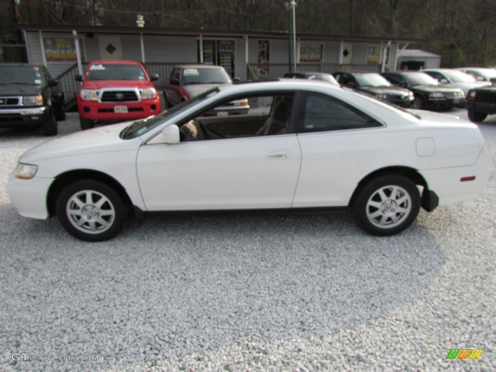 2002 Accord SE Coupe - Taffeta White / Ivory photo #9