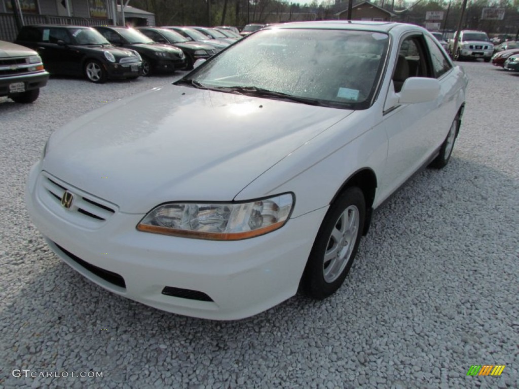 2002 Accord SE Coupe - Taffeta White / Ivory photo #11