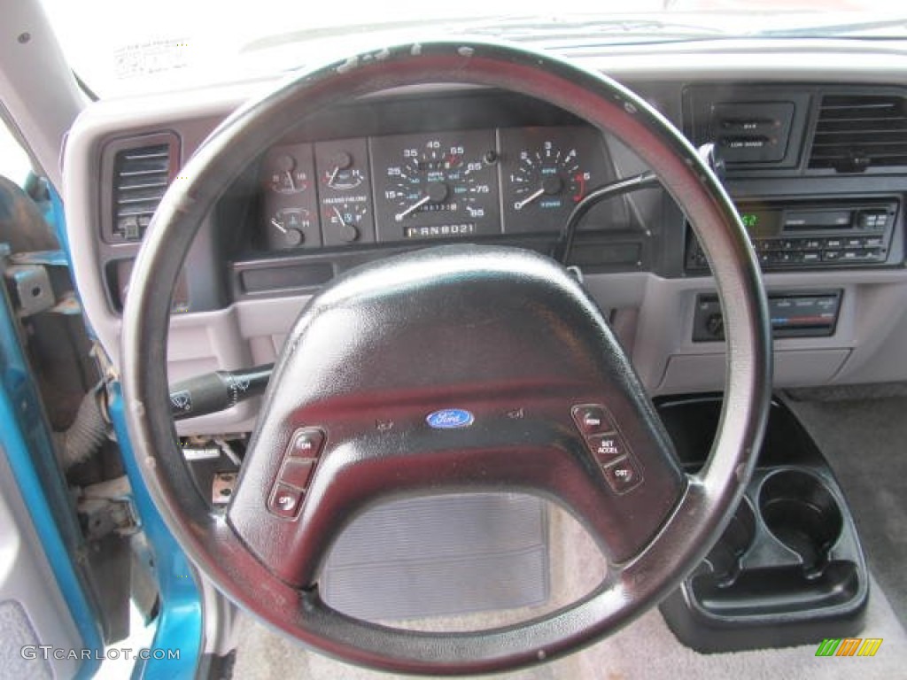 1994 Ranger XLT Extended Cab 4x4 - Cayman Green Metallic / Grey photo #11