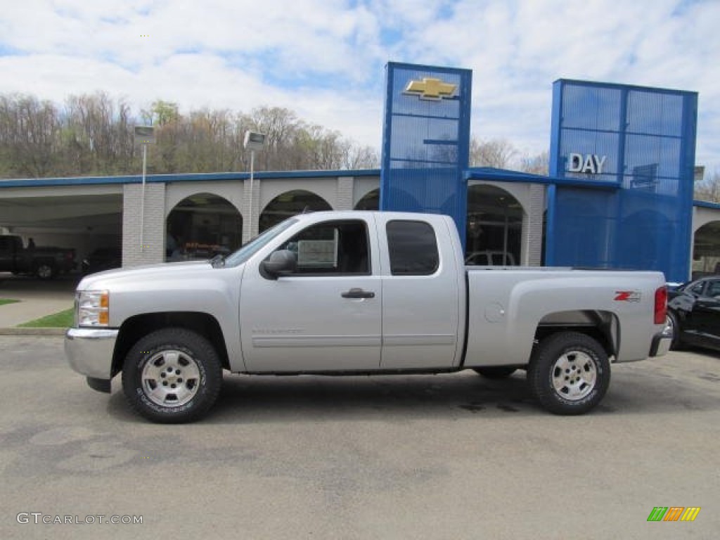 2012 Silverado 1500 LT Extended Cab 4x4 - Silver Ice Metallic / Ebony photo #2