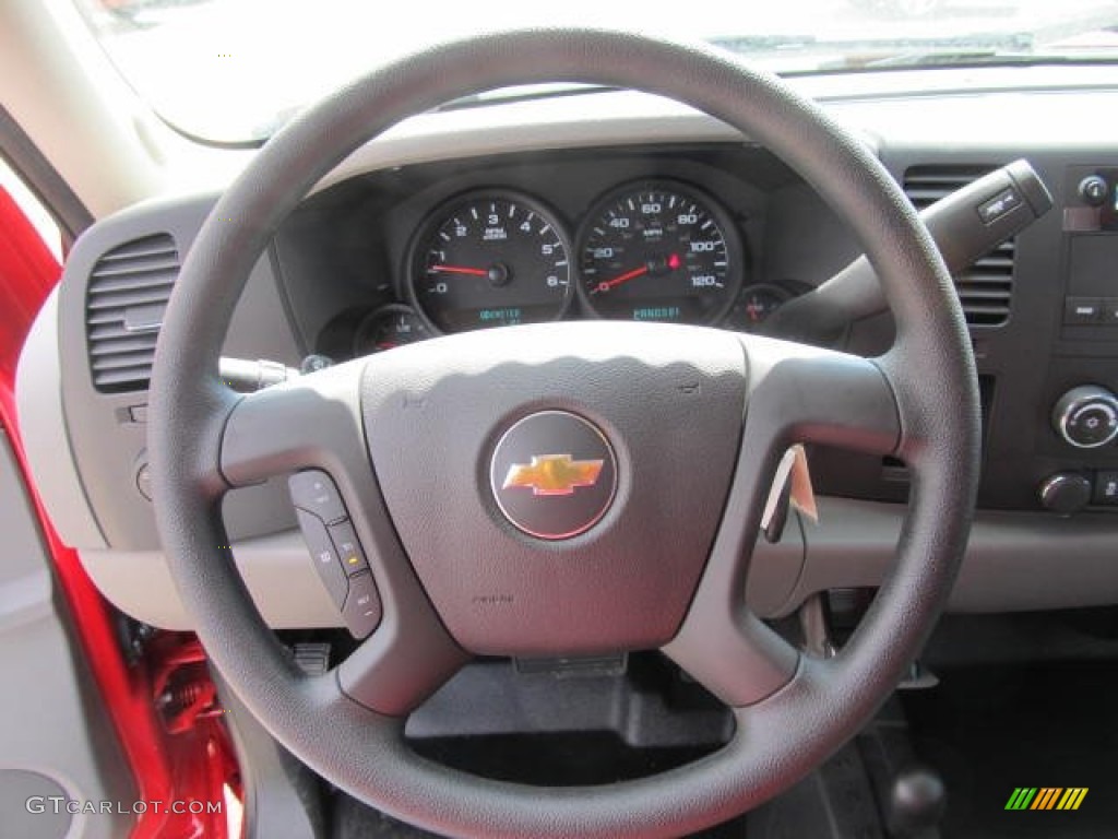2012 Chevrolet Silverado 1500 Work Truck Extended Cab 4x4 Dark Titanium Steering Wheel Photo #63110231