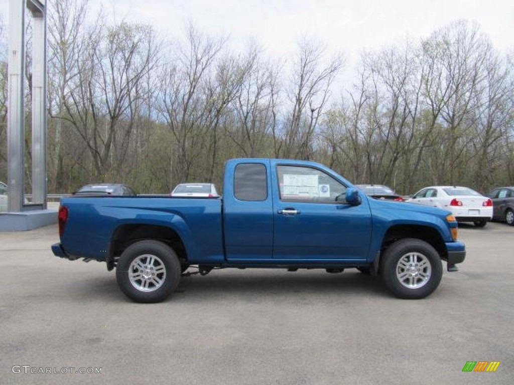 Aqua Blue Metallic 2012 Chevrolet Colorado LT Extended Cab 4x4 Exterior Photo #63110430
