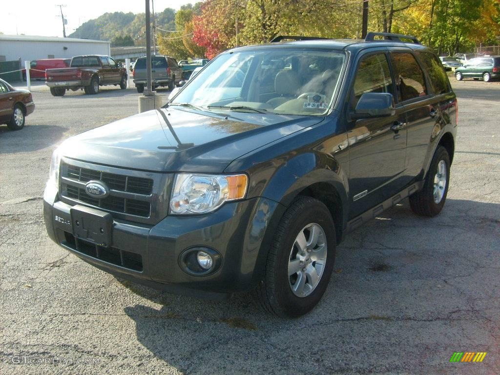 2008 Escape Limited 4WD - Black Pearl Slate Metallic / Camel photo #1