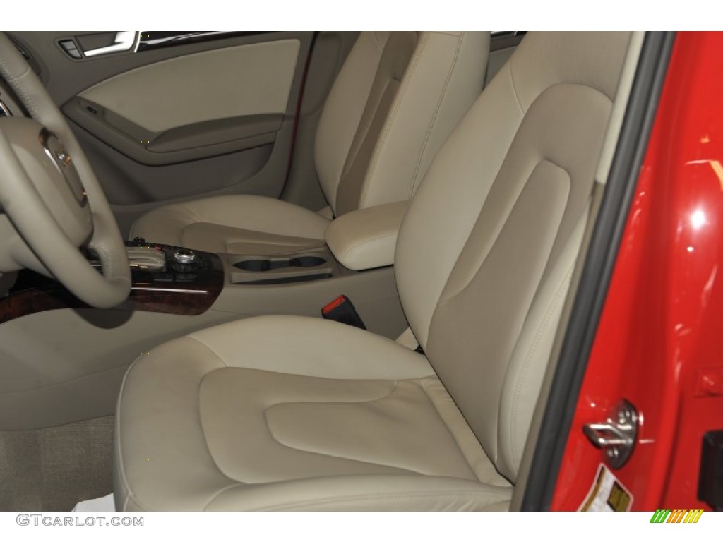 2012 A4 2.0T quattro Sedan - Brilliant Red / Cardamom Beige photo #14