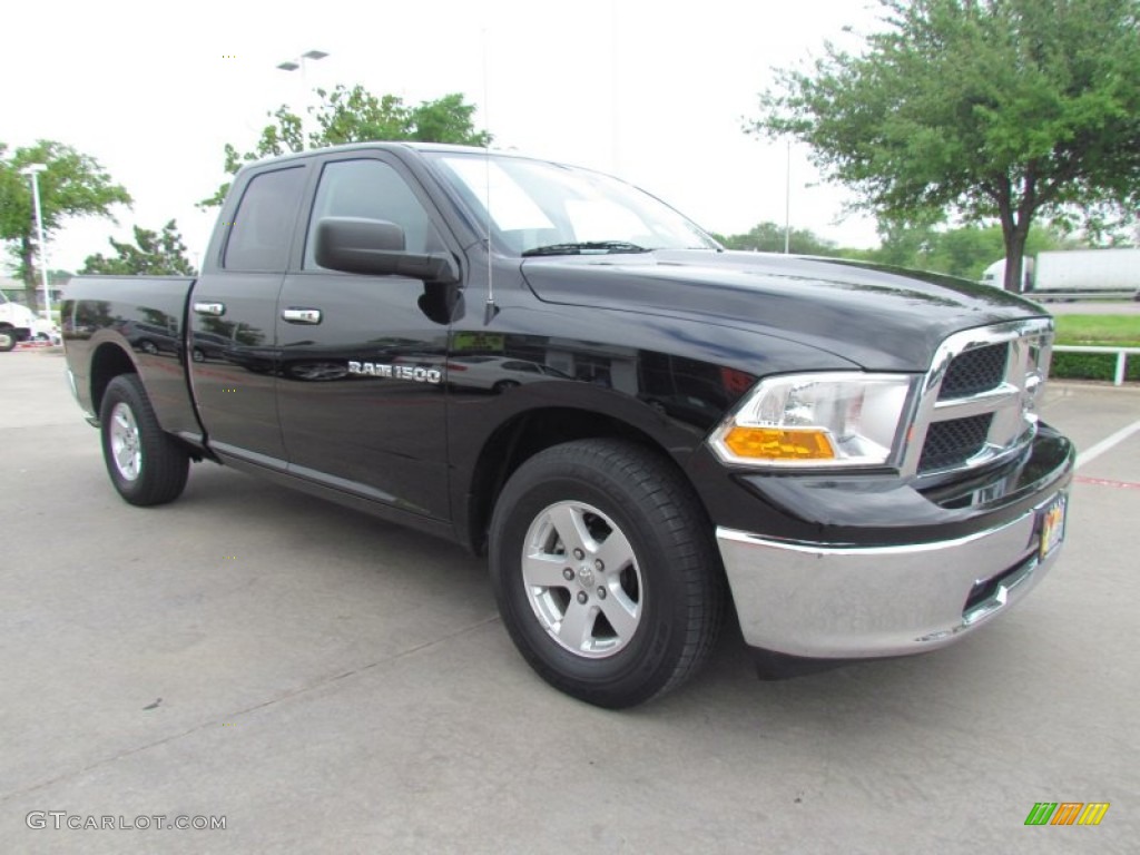 Black 2012 Dodge Ram 1500 SLT Quad Cab Exterior Photo #63114479