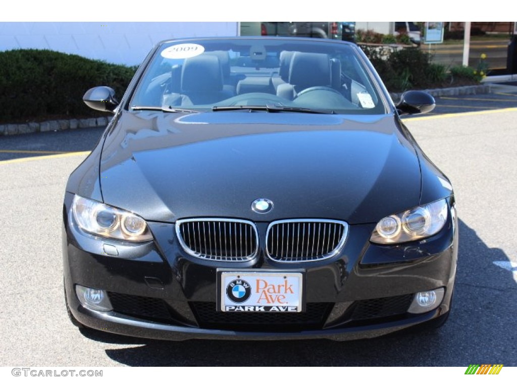 2009 3 Series 328i Convertible - Black Sapphire Metallic / Black photo #2