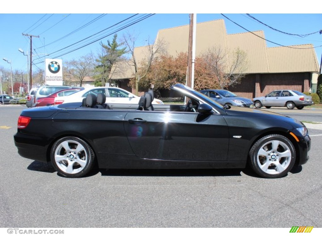 2009 3 Series 328i Convertible - Black Sapphire Metallic / Black photo #4