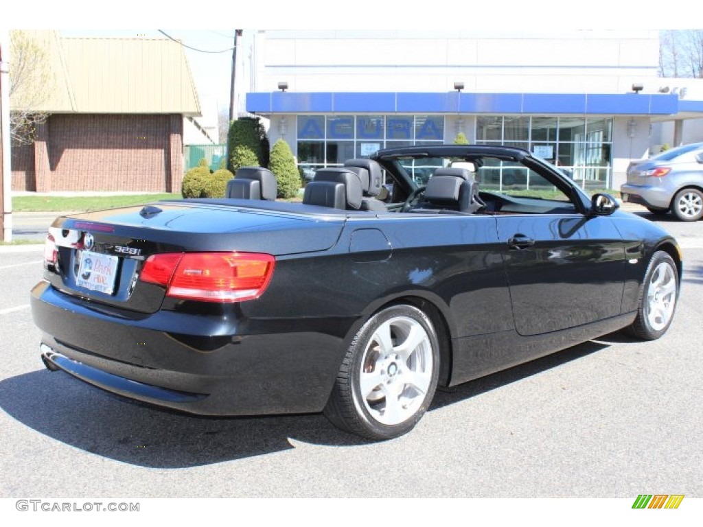 2009 3 Series 328i Convertible - Black Sapphire Metallic / Black photo #5