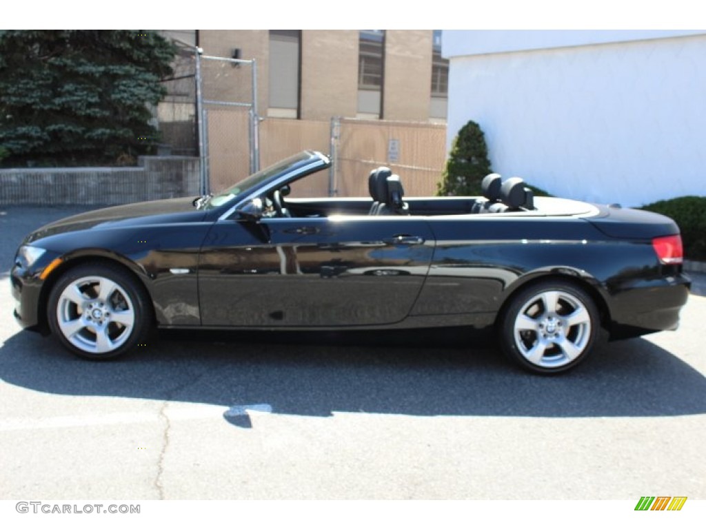 2009 3 Series 328i Convertible - Black Sapphire Metallic / Black photo #8