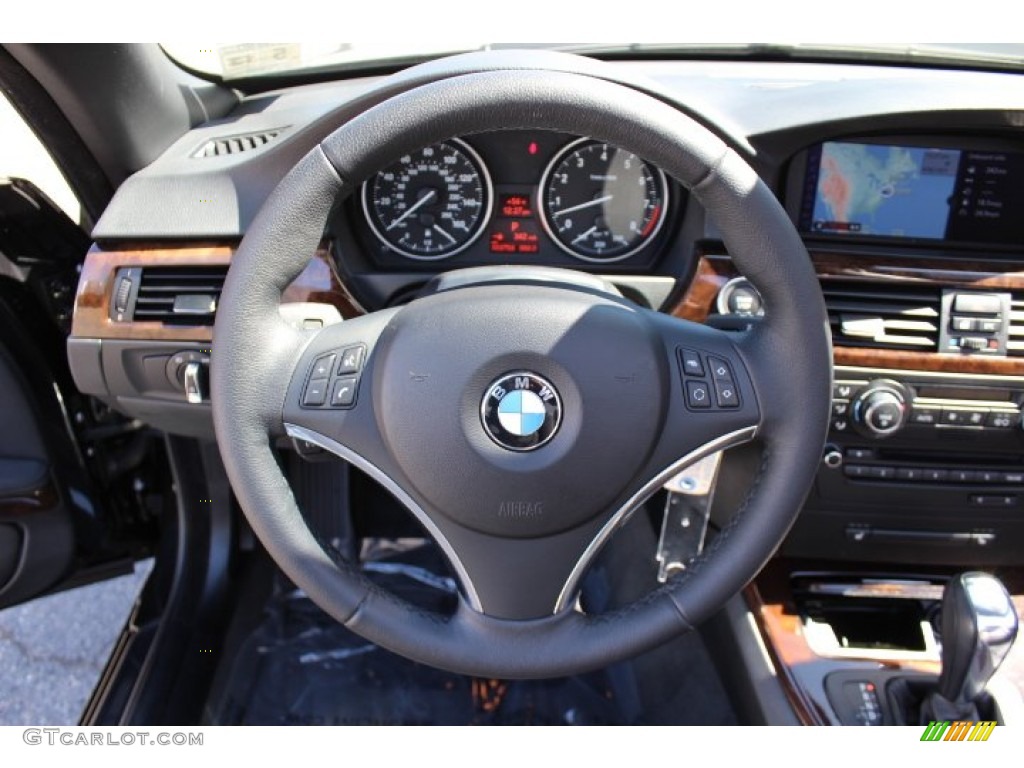 2009 3 Series 328i Convertible - Black Sapphire Metallic / Black photo #14