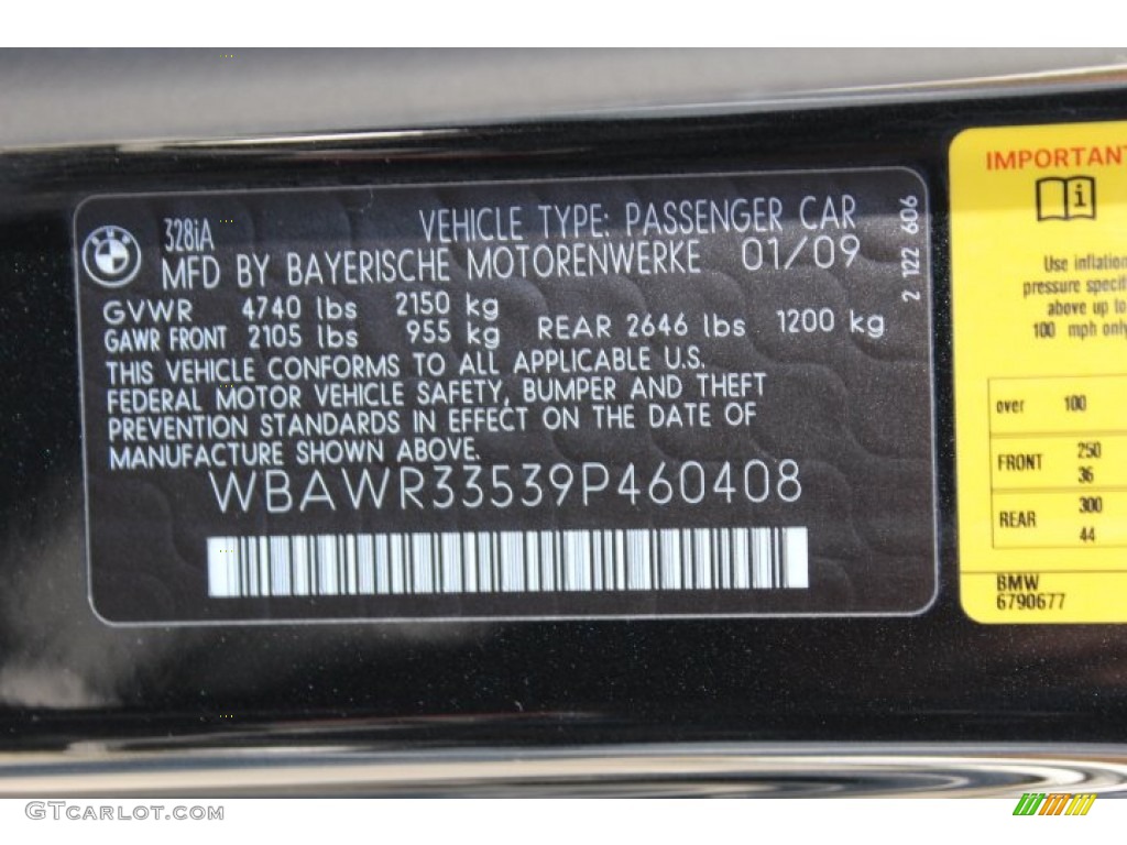 2009 3 Series 328i Convertible - Black Sapphire Metallic / Black photo #31