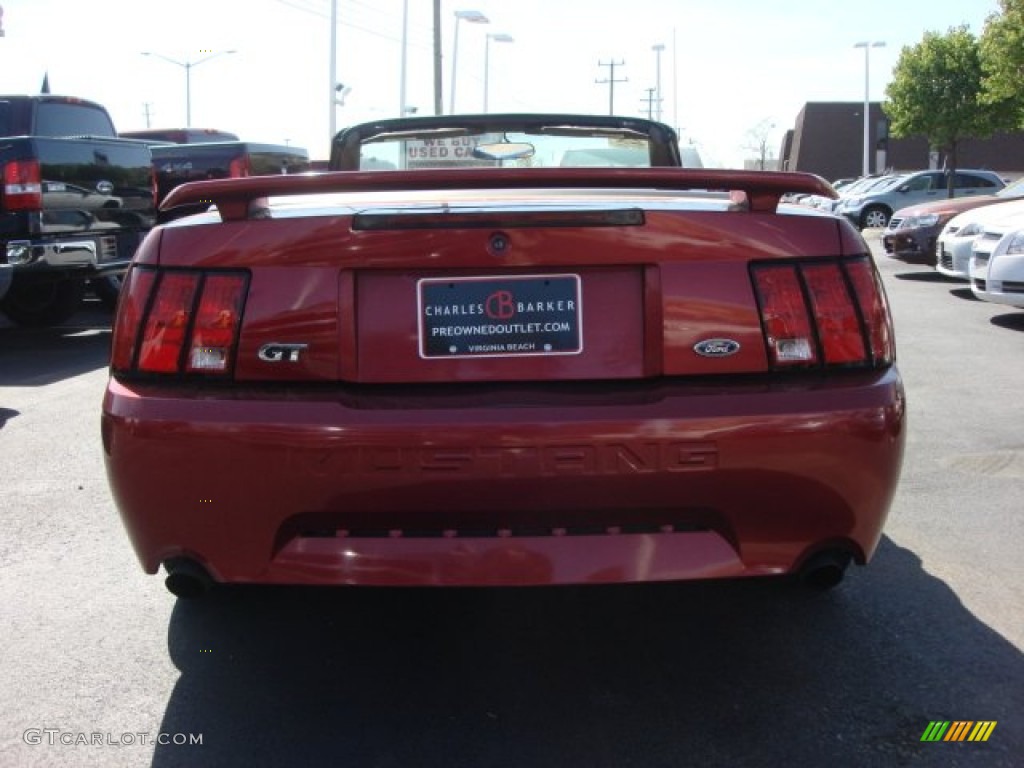 2003 Mustang GT Convertible - Redfire Metallic / Medium Parchment photo #5